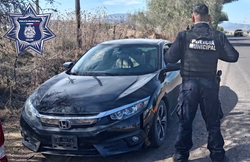 Recuperan en Colón vehículo con reporte de robo