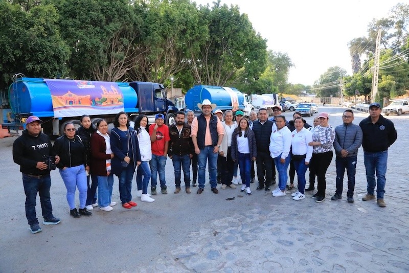 Gaspar Trueba supervisa abasto de agua en La Esperanza ante falla en pozo