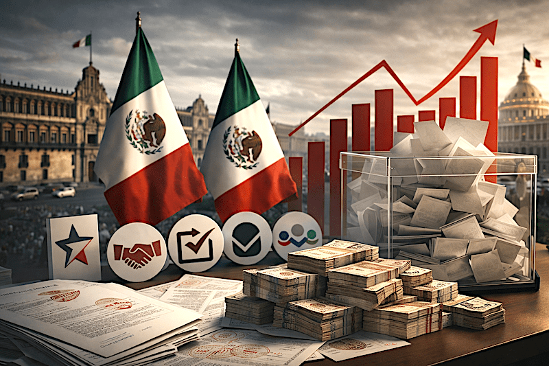 Morena encabeza financiamiento público a partidos; ha recibido más de 18 mil millones de pesos desde 2018