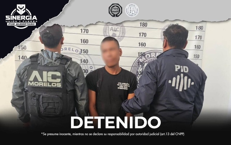 Por secuestro ocurrido en El Marqués, Querétaro, sujeto es detenido en Morelos