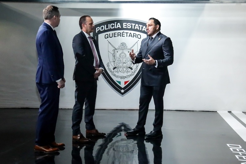 Representantes del FBI recorren el Complejo de Seguridad Rhino en Querétaro