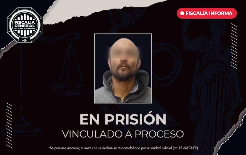 Vinculan a proceso y envían a prisión a hombre por homicidio calificado en Huimilpan