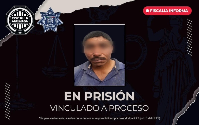 En prisión, sujeto acusado de intentar matar a policía en El Marqués