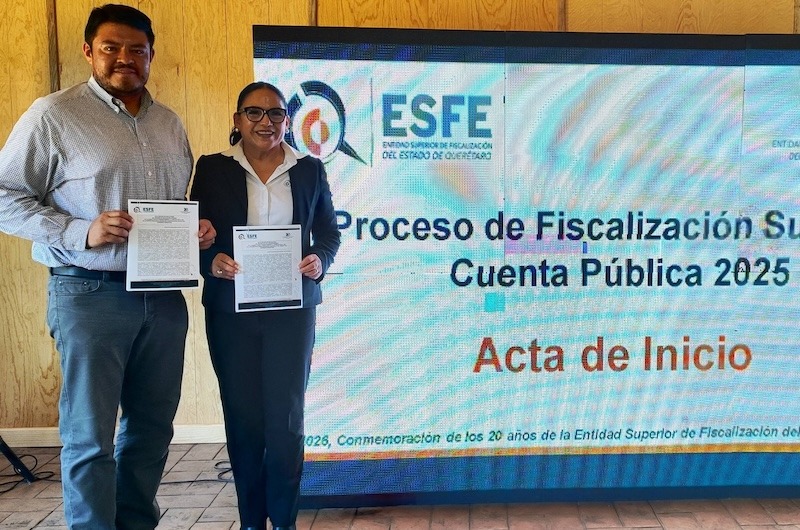 San Joaquín firma convenio con la ESFE para fiscalización de la Cuenta Pública 2025