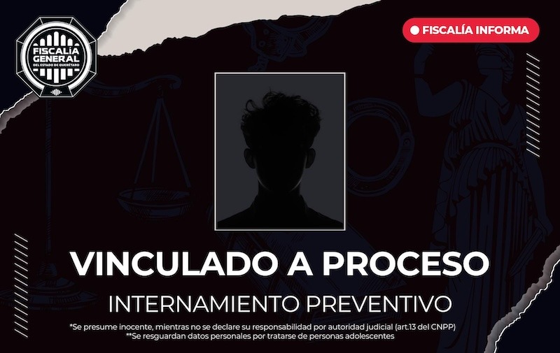 Adolescente acusado de matar a otro con arma punzocortante en Ezequiel Montes es vinculado a proceso