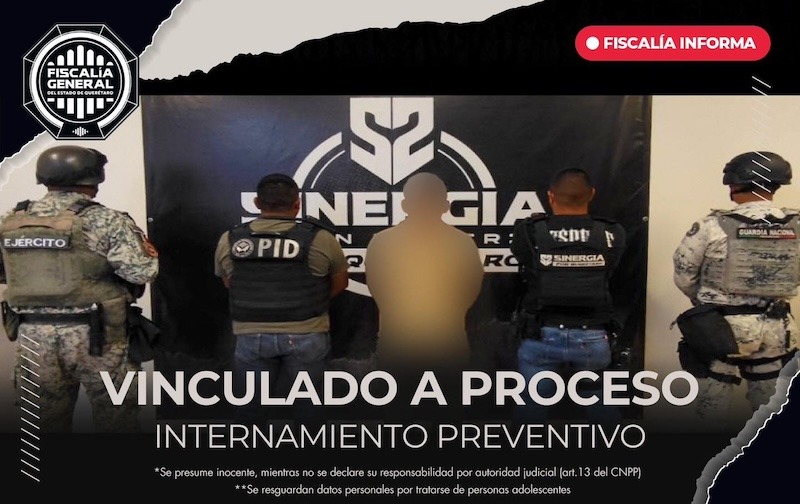 Adolescente es vinculado a proceso por masacre en palenque clandestino en Corregidora