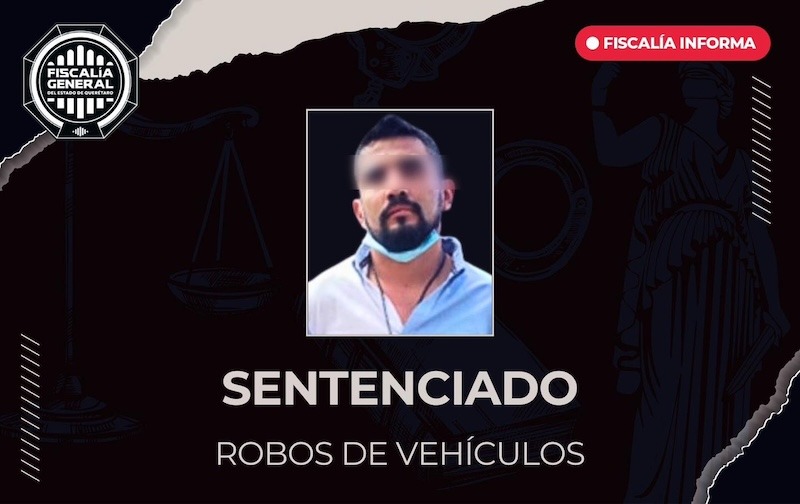 Condenan a 6 años de prisión a sujeto por robo de vehículos en Plaza Puerta La Victoria
