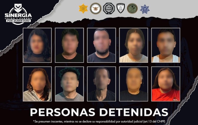 Golpe al Golpe al narco en Querétaro; 10 cateos dejan detenidos, drogas y armas aseguradas