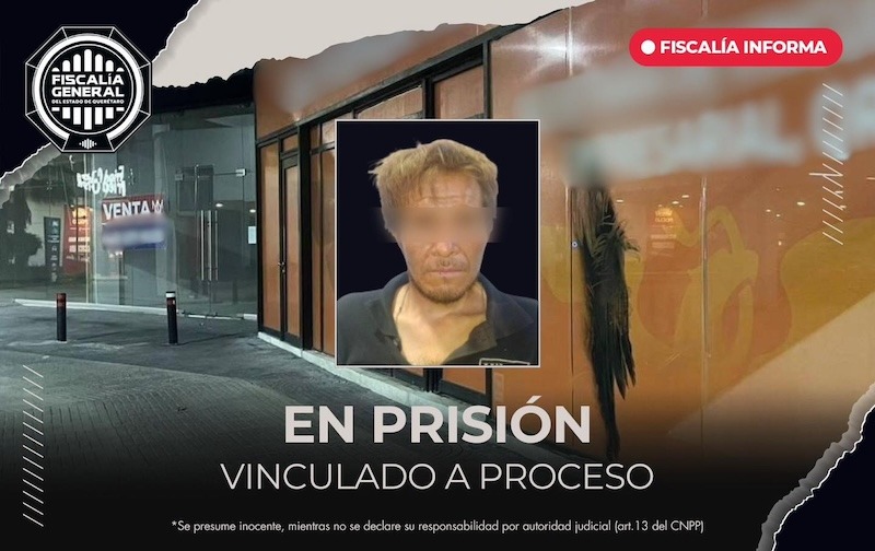 Sujeto acusado de incendiar oficina de MC en Querétaro está en prisión