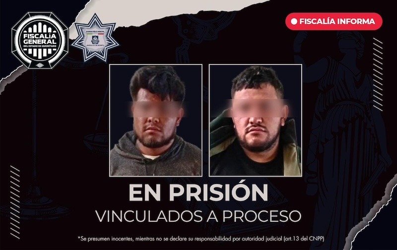 Tras las rejas dos hombres por robo con violencia en Amealco