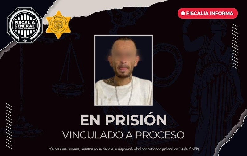 Vinculan a proceso a hombre acusado de robar un celular en Querétaro