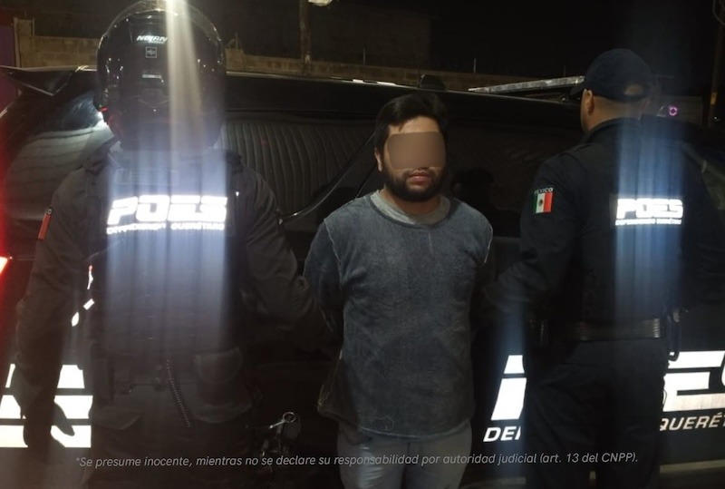 Cae presunto “montachoques” en Querétaro; vehículo fue detectado con tecnología Rhino