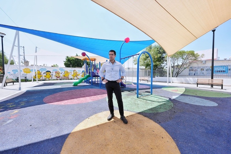 Con casi 5 mdp renuevan Parque Unidad Nacional en la capital de Querétaro, era un espacio abandonado, informó Felifer Macías