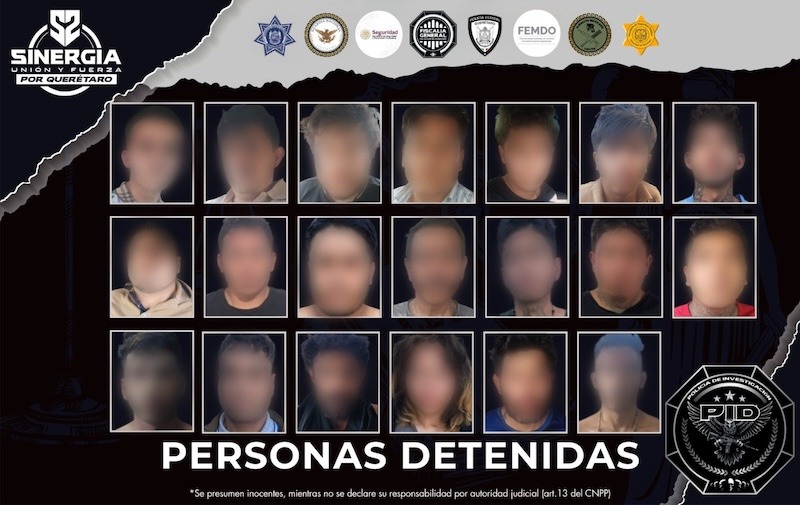 Golpe al huachicol en Querétaro; detienen a 20 personas