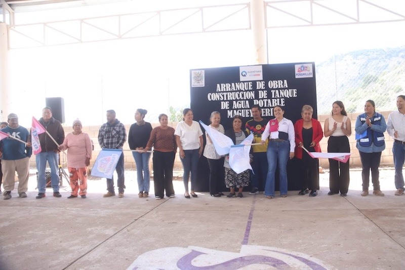 Inicia construcción de tanque de almacenamiento de agua potable en Maguey Verde, Peñamiller