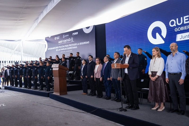 Mejora Querétaro capacidad operativa de la Policía Estatal (POES) con 58 nuevos elementos