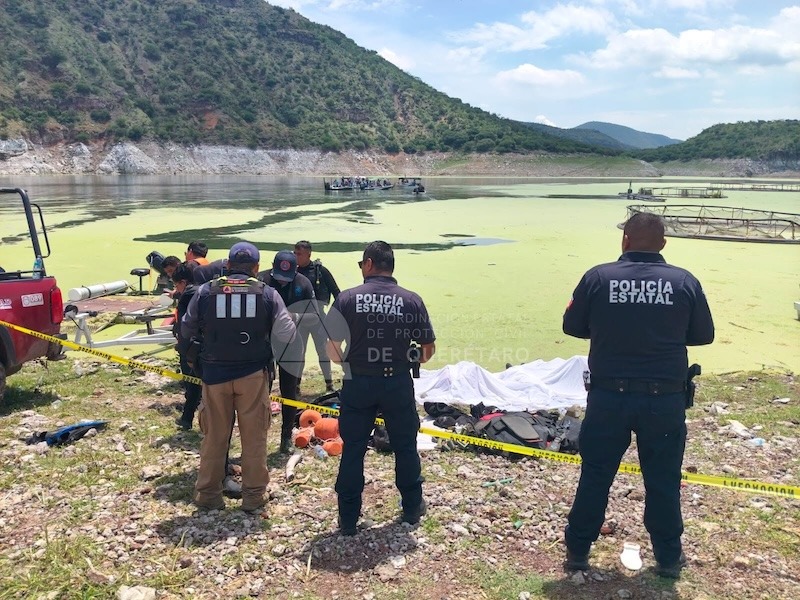 Recuperan tres cuerpos sin vida en la presa Zimapán