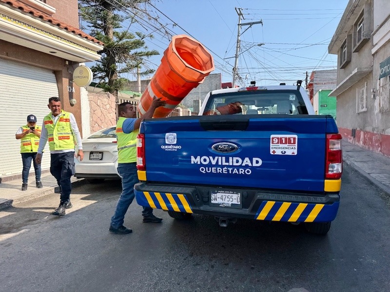 Retira Municipio de Querétaro más de 2 mil objetos que obstruían la movilidad en la vía pública