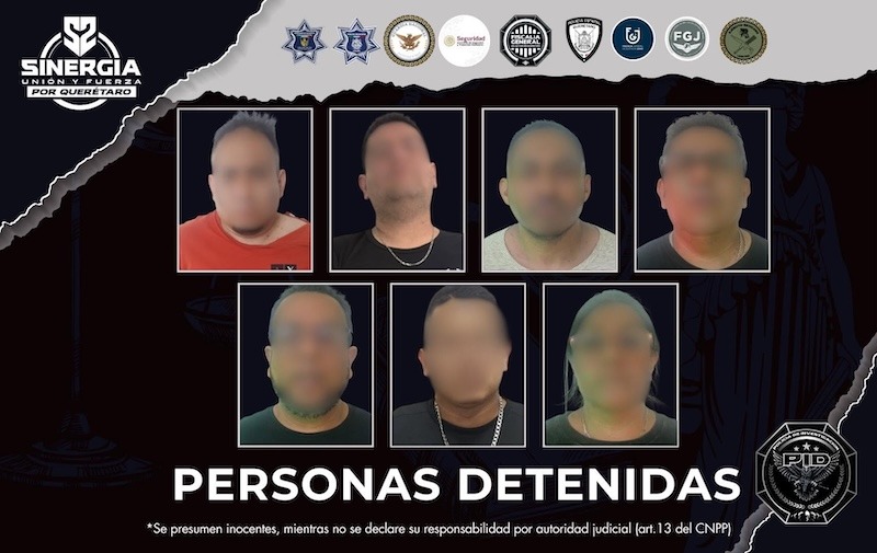Siete personas detenidos por robo con violencia y privación ilegal de la libertad de una mujer en Colón