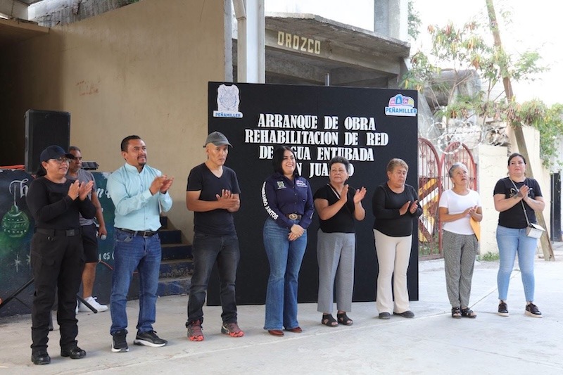 Ana Karen Jiménez arranca obra para mejorar suministro de agua potable en San Juanico