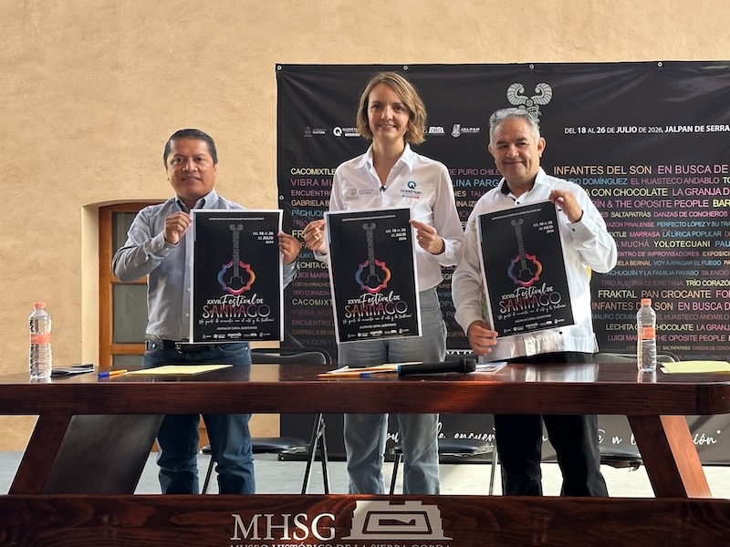 Anuncian el XXVII Festival de Santiago en Jalpan de Serra