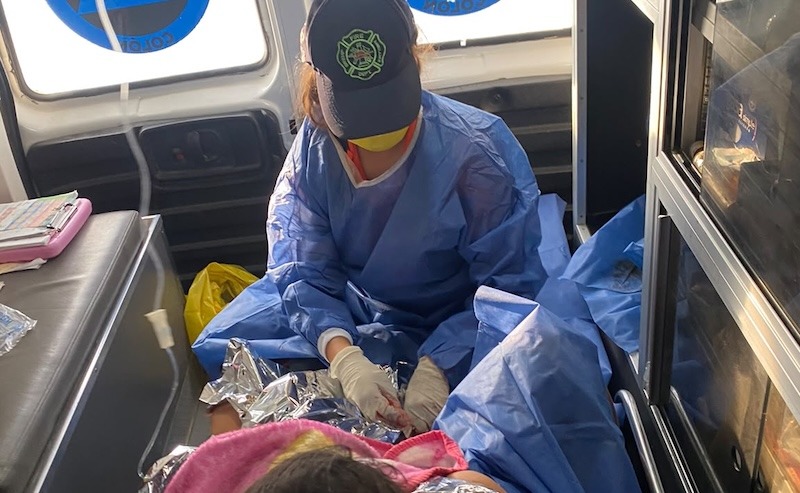 Protección Civil de Colón atiende parto de emergencia en ambulancia