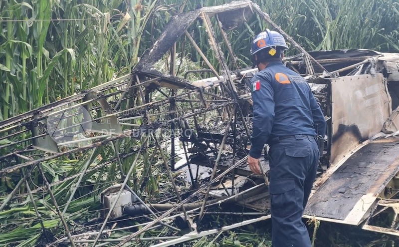 Se desploma aeronave ligera en San Juan del Río; esto es lo que se sabe