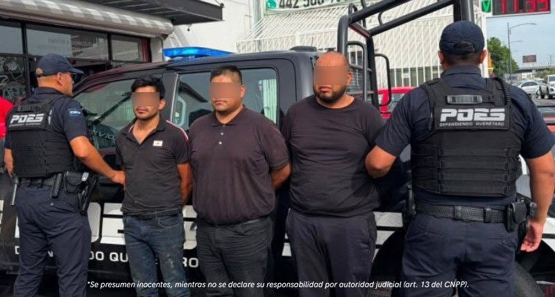 Capturan a tres hombres por robo de caja seca con mercancía en el Libramiento Norponiente