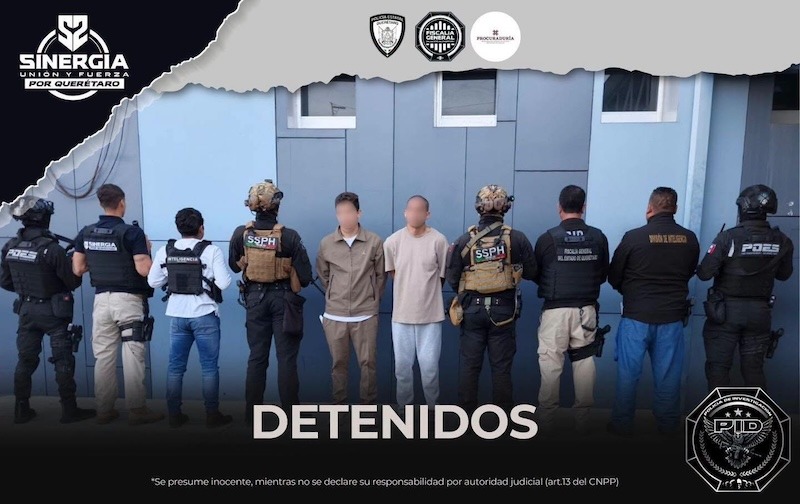Capturan en Hidalgo a dos venezolanos por robo con violencia cometido en Querétaro