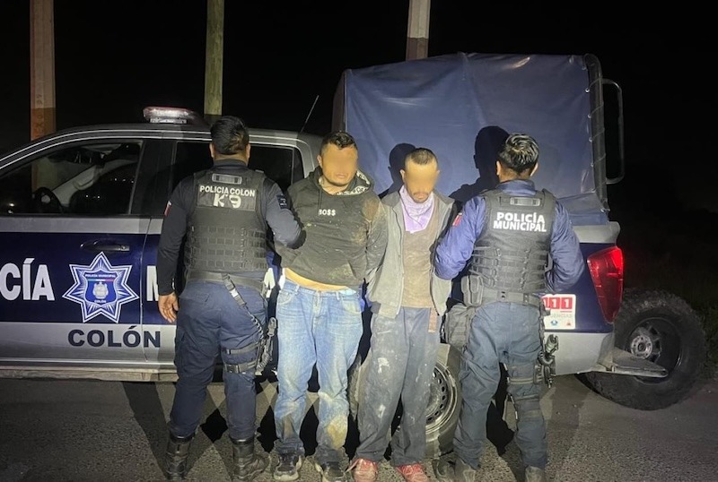 Detiene Policía de Colón a dos presuntos responsables de robo a lugar cerrado