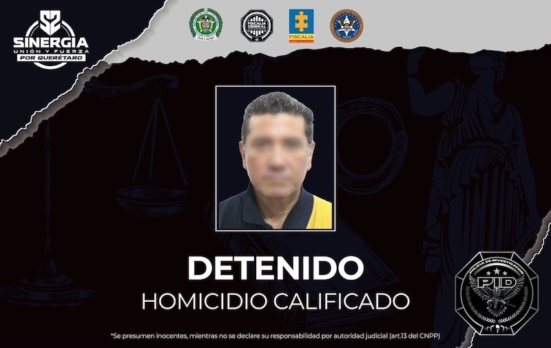 Detienen en Colombia a presunto homicida requerido por autoridades de Querétaro