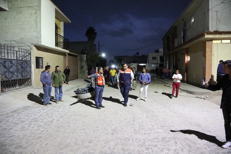 Gaspar Trueba supervisa urbanización integral de la calle El Potrero en Galeras