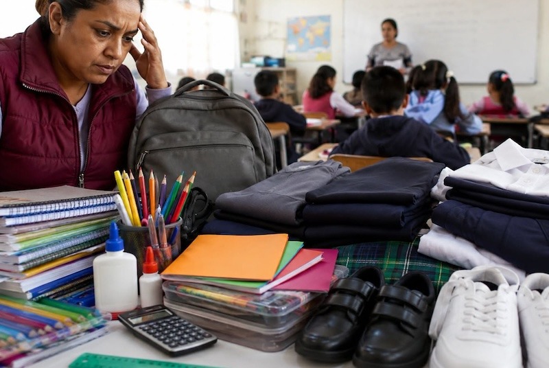 Regreso a clases 2026 podría costar más de 12 mil pesos por alumno