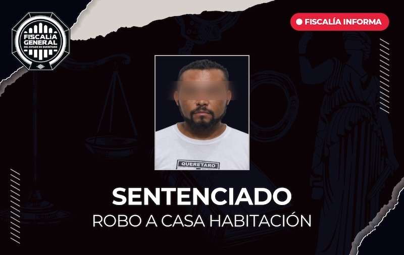 Sentencian a dos años de prisión a Luis Antonio “N” por robo a casa habitación en Altozano