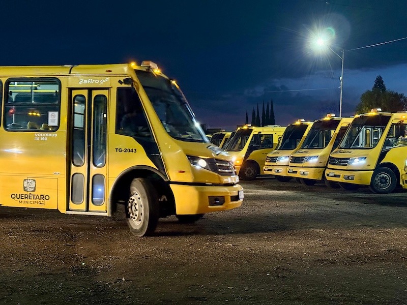 En la Ciudad de Querétaro se ampliará transporte nocturno por fiestas patrias; rutas operarán hasta las 3 de la mañana