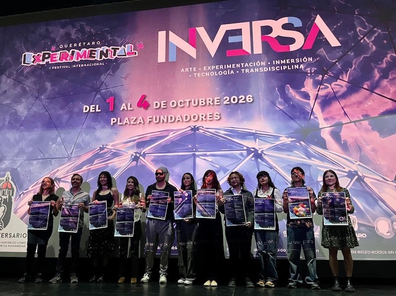 INVERSA Festival Querétaro Experimental 2026 reunirá arte, música y tecnología; esperan más de 25 mil asistentes