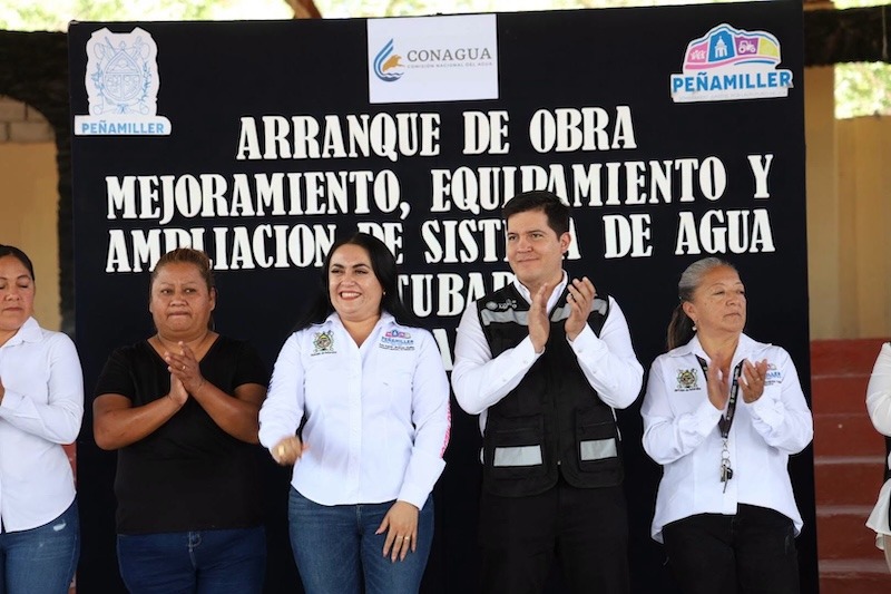 Inicia obra para mejorar sistema de agua en Villa Emiliano Zapata, Peñamiller