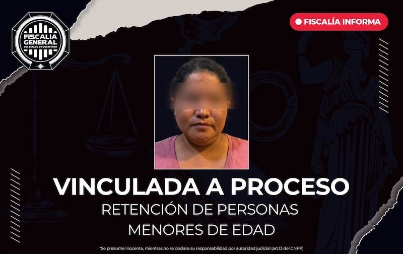 Israel “N” es vinculada a proceso por retención de tres menores halladas en una cueva de Pinal de Amoles