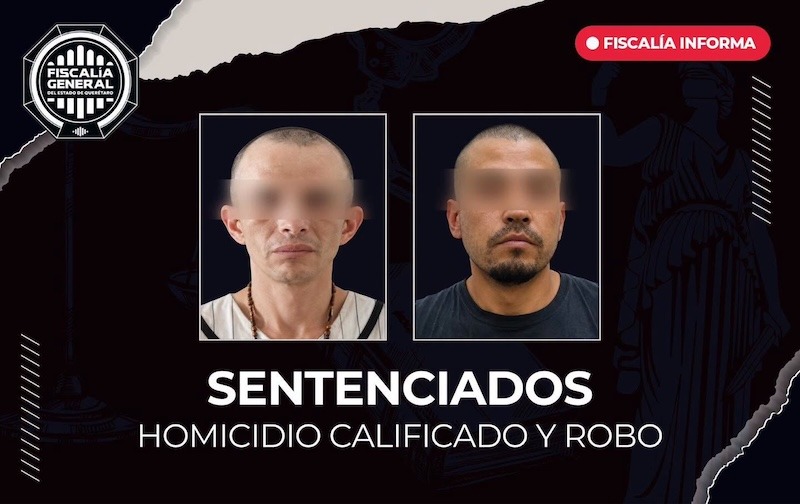 Sentencian a “El Cholo” y “El Guayabo” a más de 28 años de prisión por homicidio en Santa Rosa Jáuregui