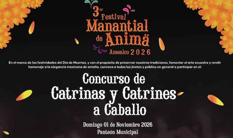 Amealco prepara el Festival Manantial de Ánima 2026 con altares, catrinas a caballo y vehículos alegóricos