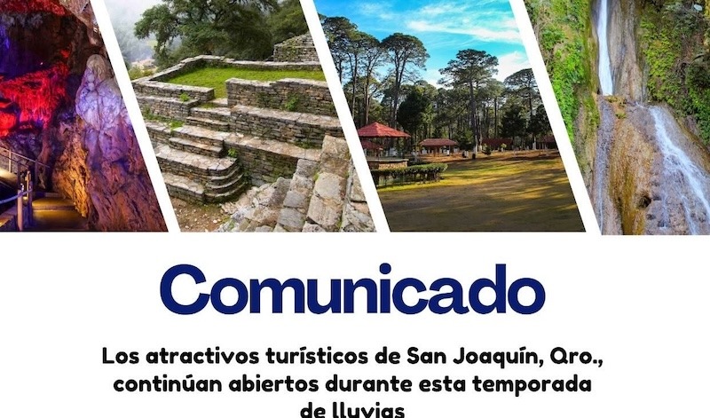 Atractivos turísticos de San Joaquín continúan abiertos pese a temporada de lluvias