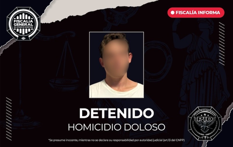 Cae Rogelio “N”, acusado de homicidio doloso en San Pedrito Peñuelas