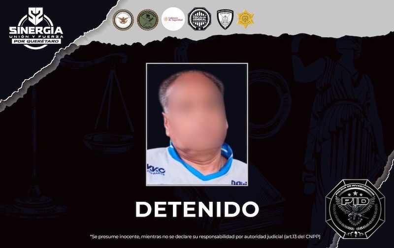Detienen a “El Chispa” en Querétaro; aseguran presunto narcótico y una gran cantidad de dinero en efectivo