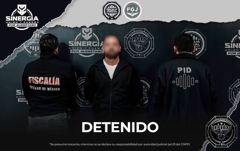 Detienen en Querétaro a Emmanuel “N”, acusado de extorsión en el Estado de México